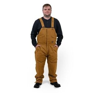 Key Apparel Outerwear Premium‎ Insulated Duck Bib Overalls 3XLR Saddle Brown